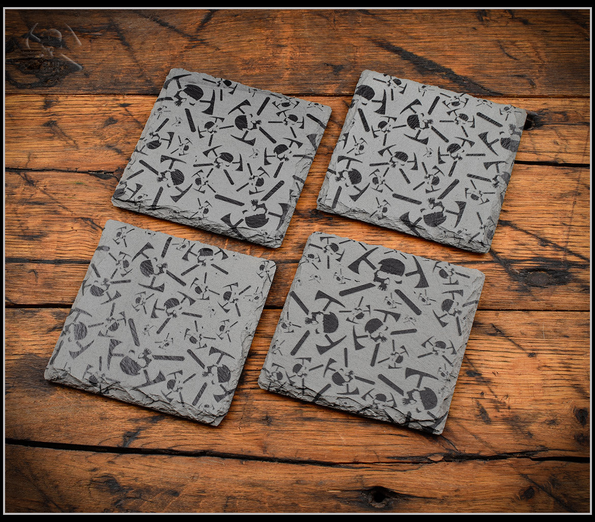 Slate Coaster Sets - 5 Styles