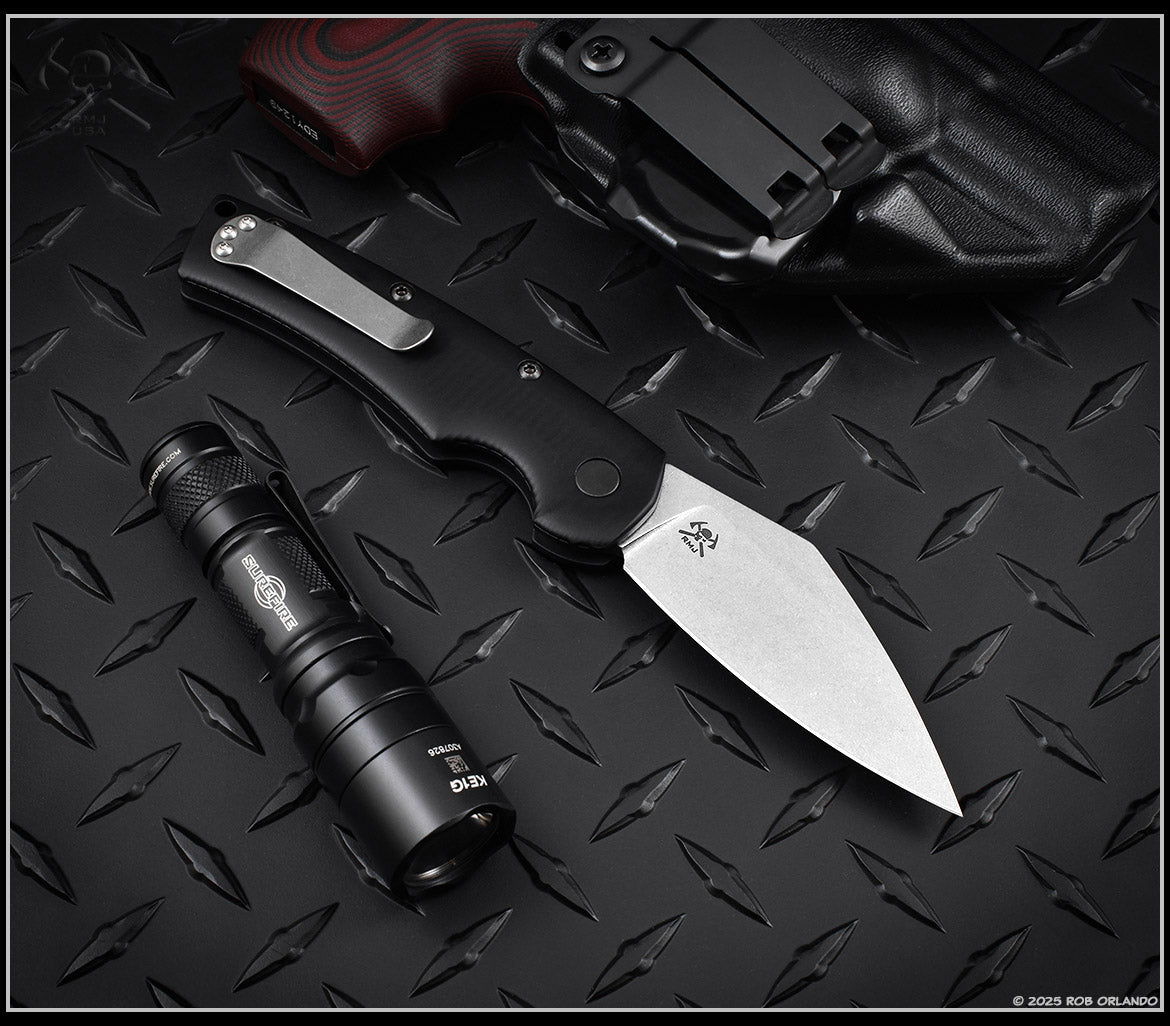 Defiant7 Seax Button Lock Auto Folder