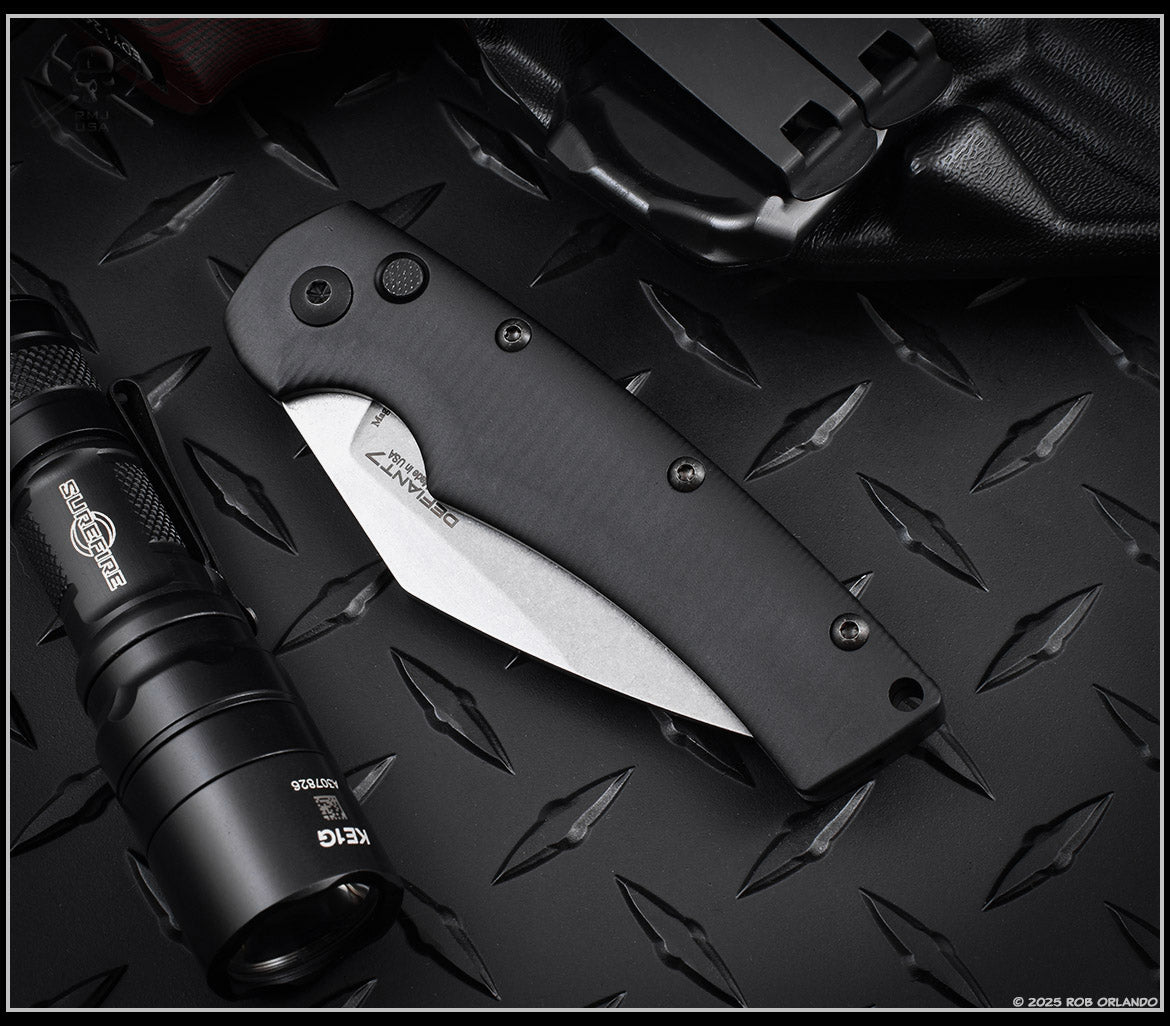 Defiant7 Seax Button Lock Auto Folder