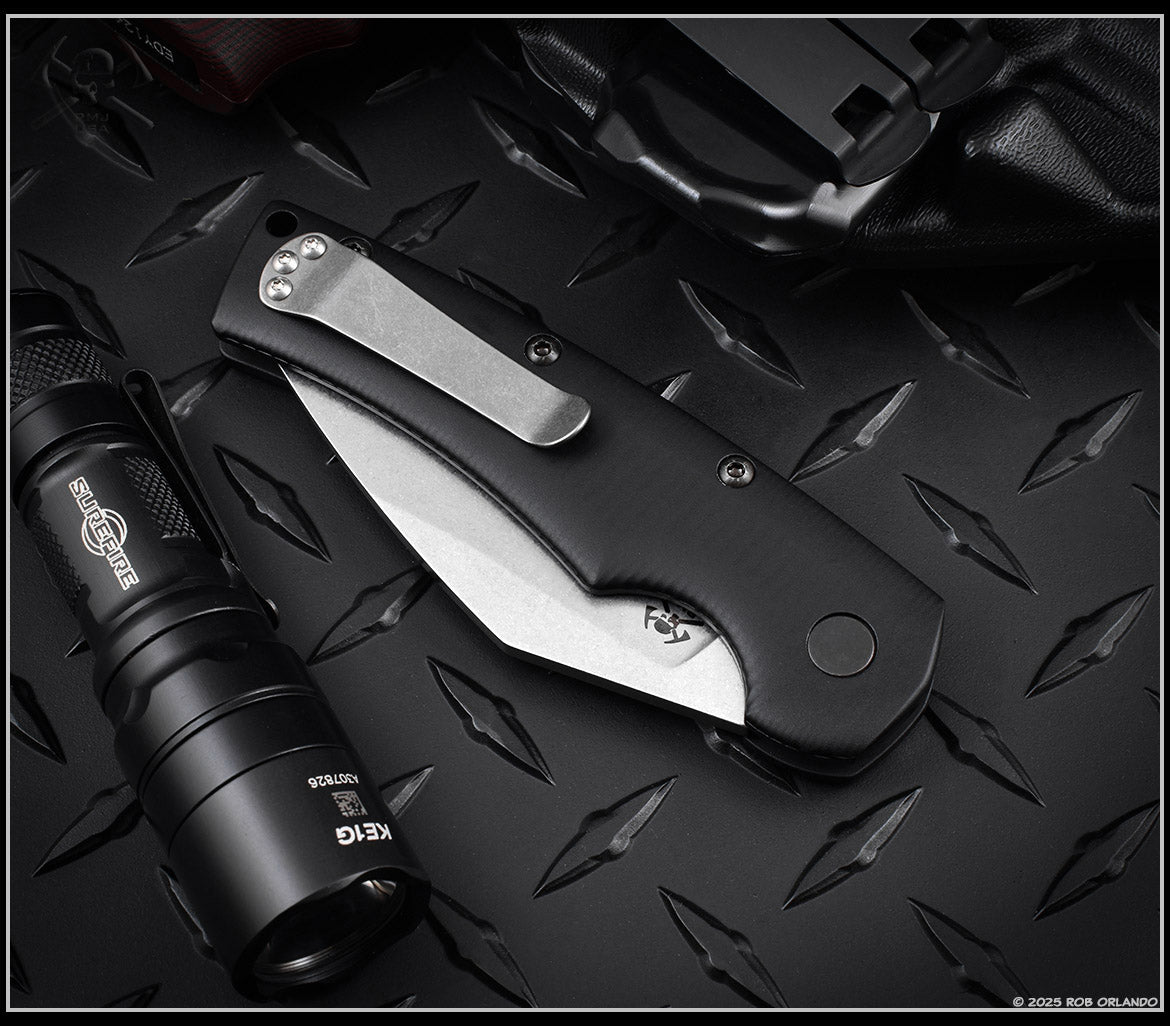 Defiant7 Seax Button Lock Auto Folder