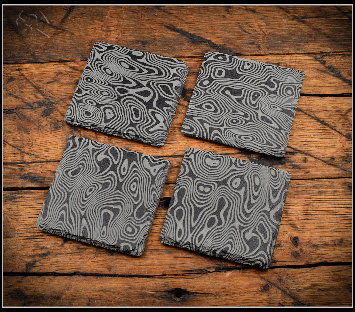 Slate Coaster Sets - 5 Styles