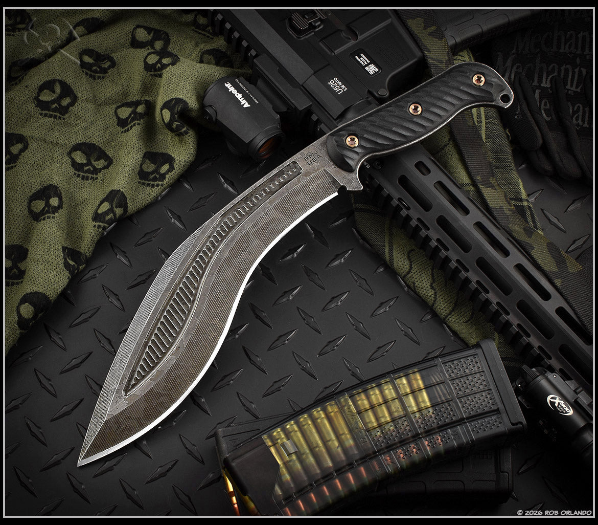 Kukri Acid Etched
