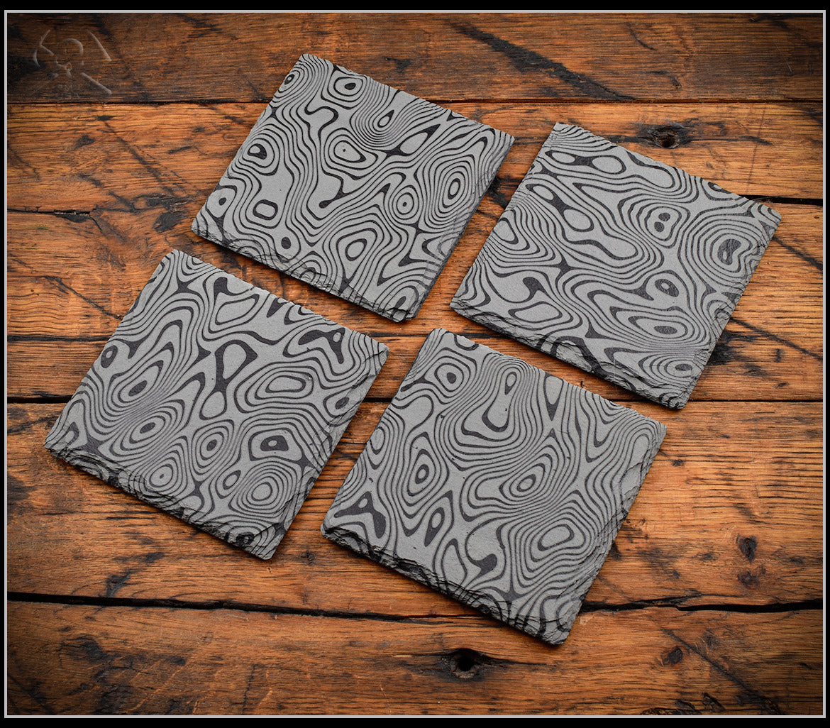 Slate Coaster Sets - 5 Styles