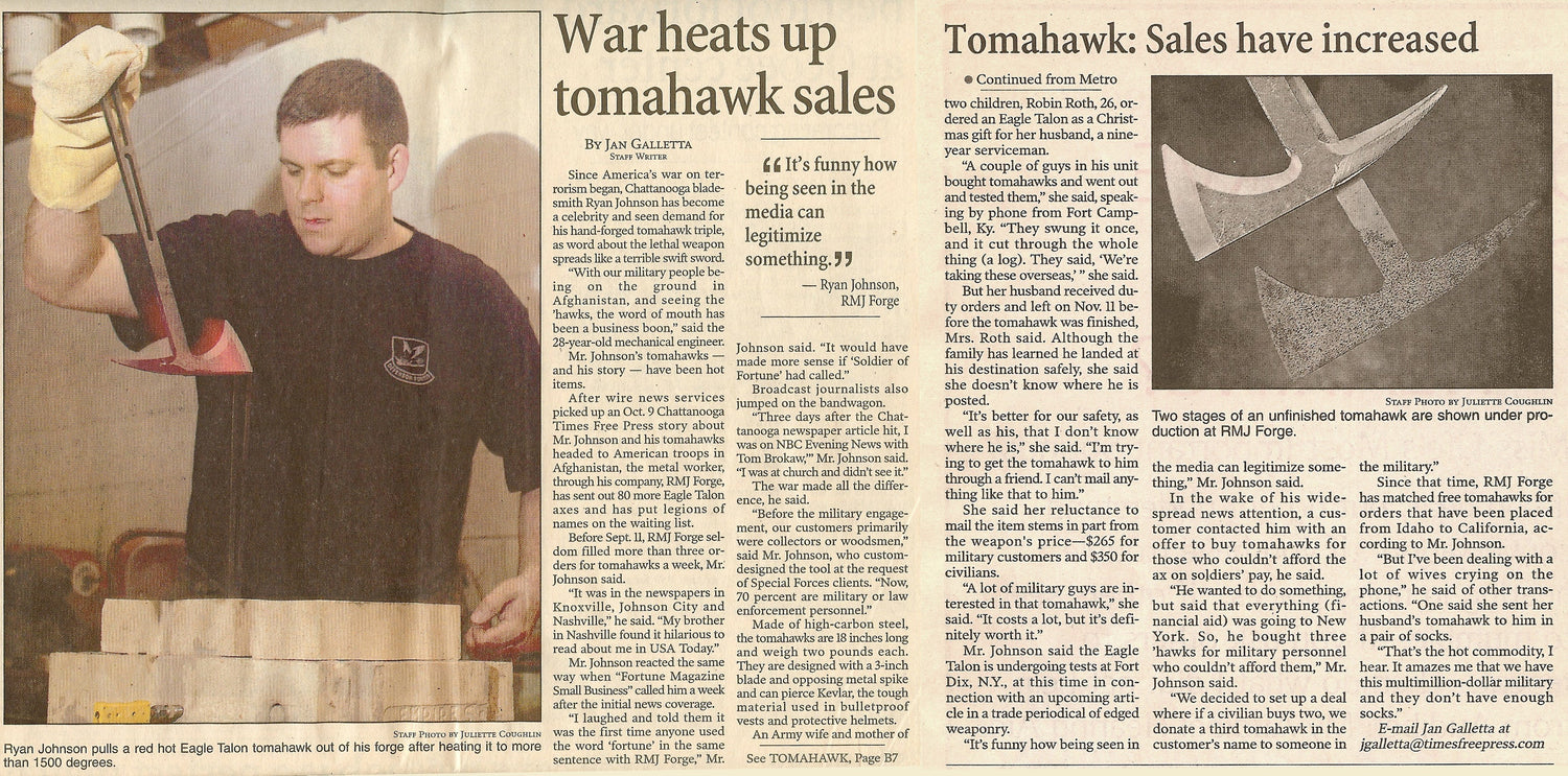 War Heats Up Tomahawk Sales