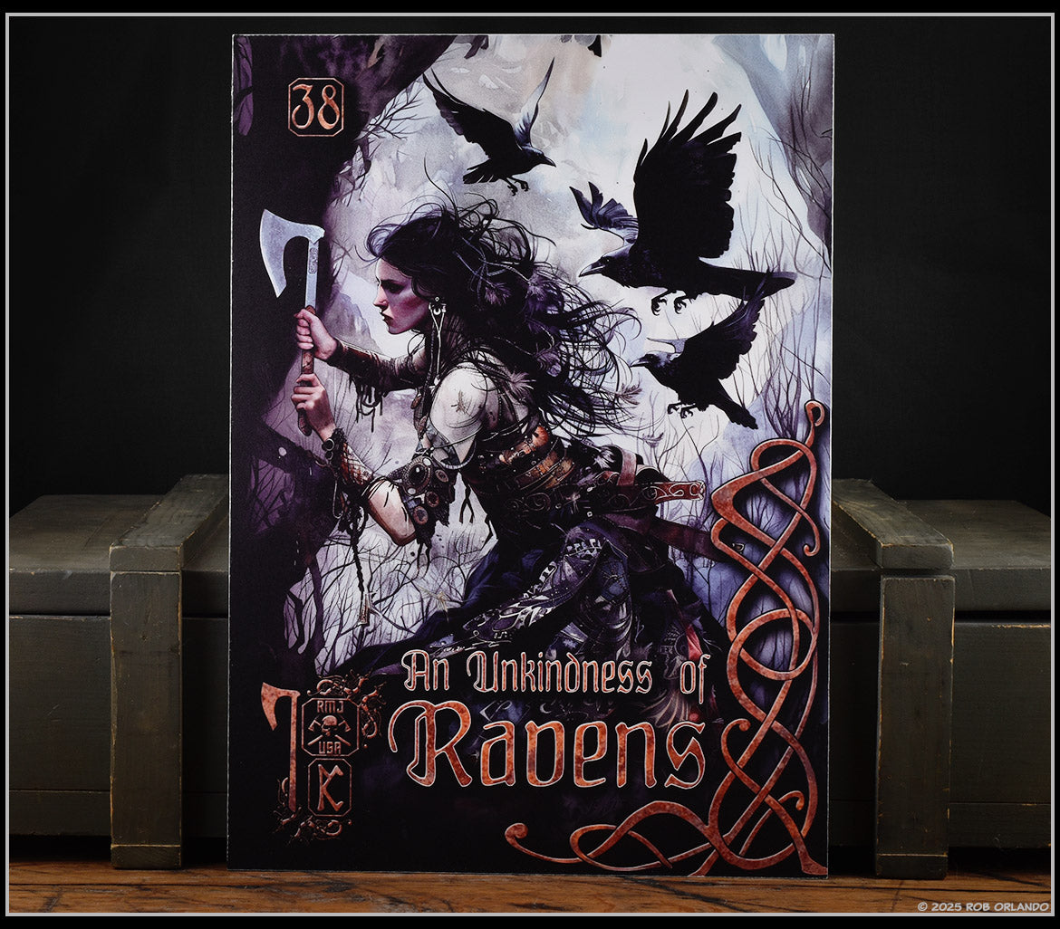 Forged Raven Metal Print