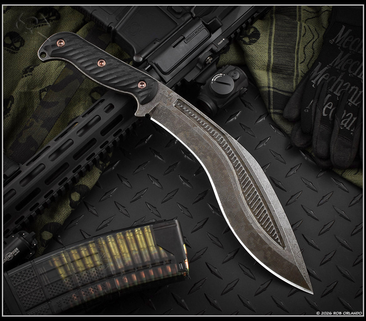 Kukri Acid Etched