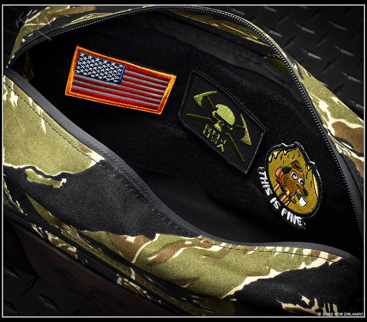 Mechanics Tool Bag - Tiger Stripe – Explore More | RMJ USA