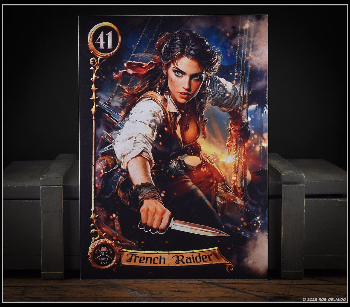 Trench Raider Metal Print