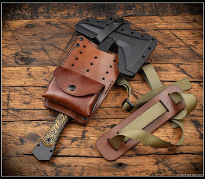 Universal Tomahawk Carry Rig - Brown and Black Versions