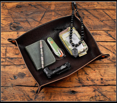 RMJ Leather Valet Tray