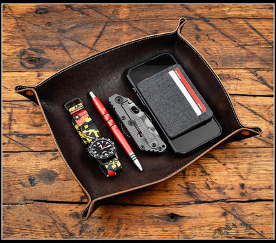 RMJ Leather Valet Tray